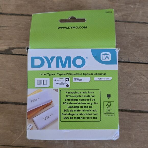 3 rolls (500 each roll) GENUINE DYMO 30336 LW 1"x2-1/8" Multipurpose Labels - Picture 2 of 8